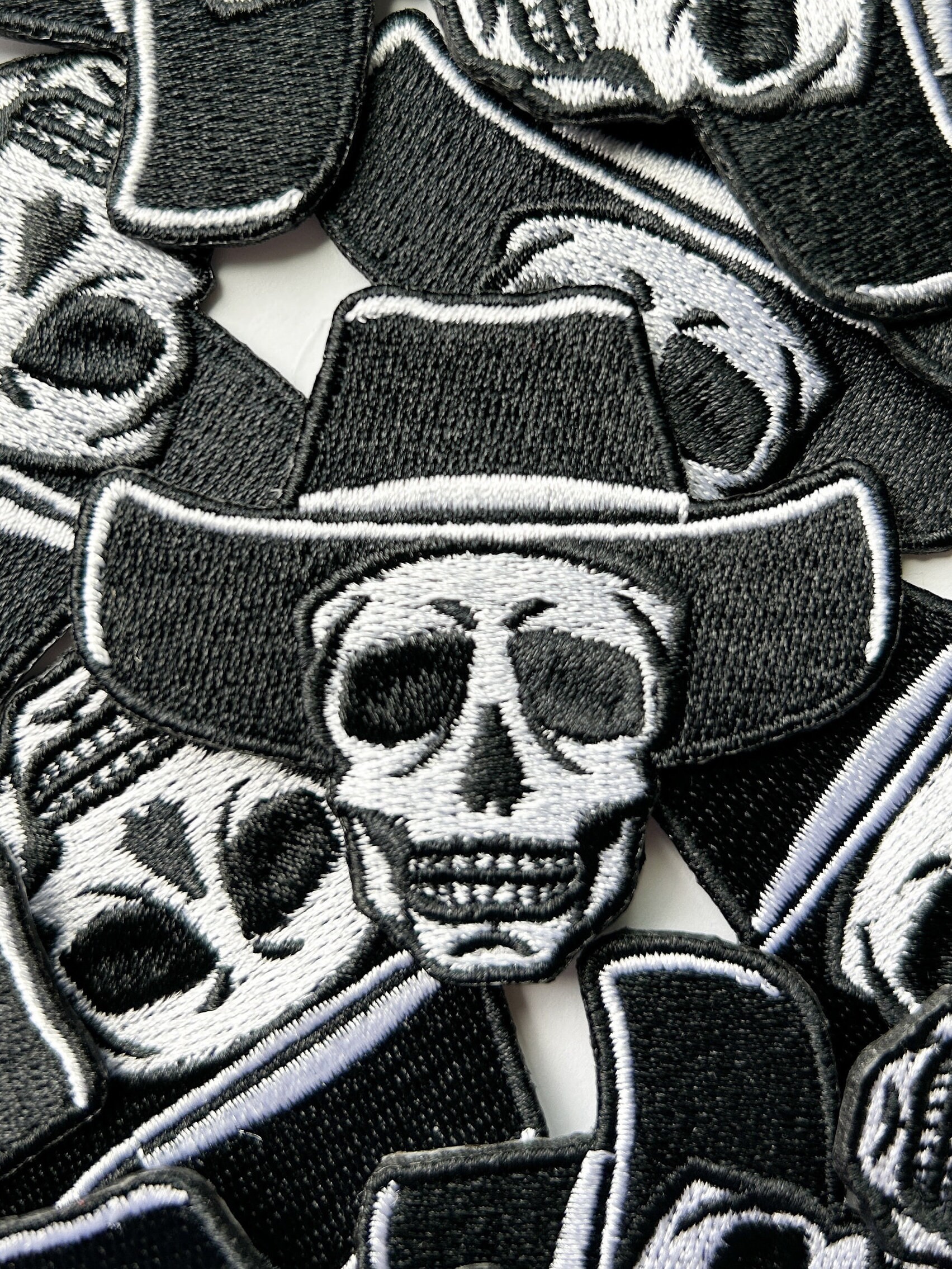 Toppa Ricamata Con Scheletro, Cappello Da Cowboy, Chitarra E Luna – 9,6 X 5,5 Cm – Da Stirare O Cucire - 3