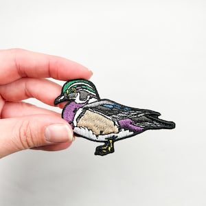 Wood Duck Iron-On Patch - Embroidered Patch for Hats, Clothing and Bags | Perfect for Southern Hunters Fishing Enthusiasts, Hunting Patch