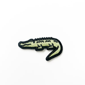 Alligator Embroidered Iron On Patch for Hats, Clothes and Bags | Iron On Patch, Florida Patch, Football, Swamp, Animal Patch