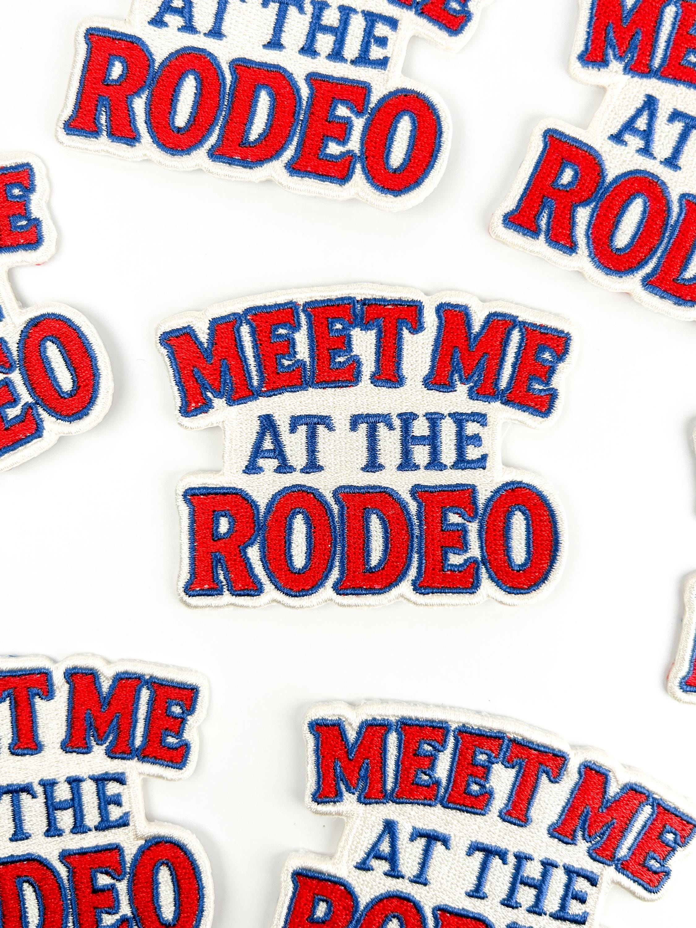 Colt Rodeo Patch Meet Me at the Rodeo Patch – Embroidered Iron-on Patch for Rodeo Fans ...
