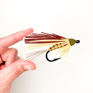 Elk Hair Caddis Fly Fishing Patch – Black & Brown – Angler, Trout Fishing, Fly Tying, Outdoor Adventure, Camping, Tackle Box Rivers Outdoors