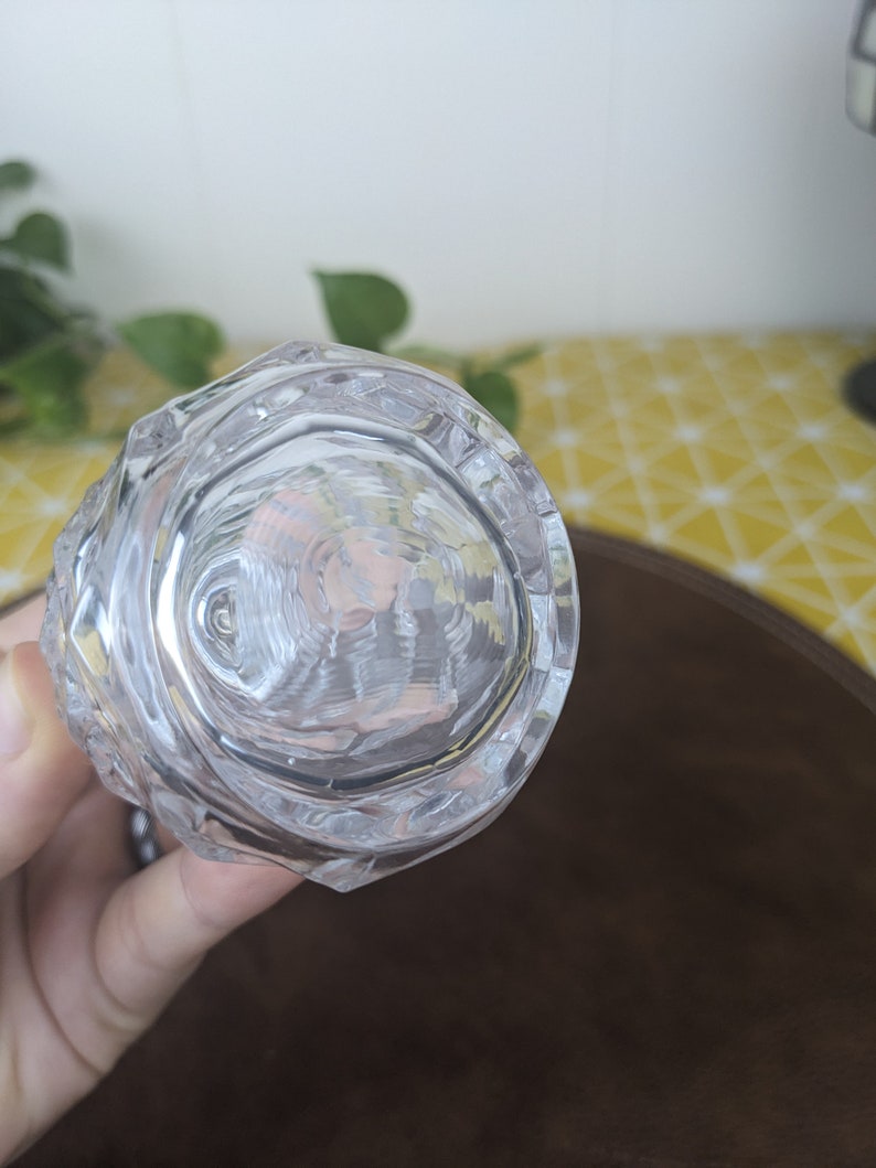 Fostoria American 2056 Clear Set of Salt and Pepper Shakers With Metal