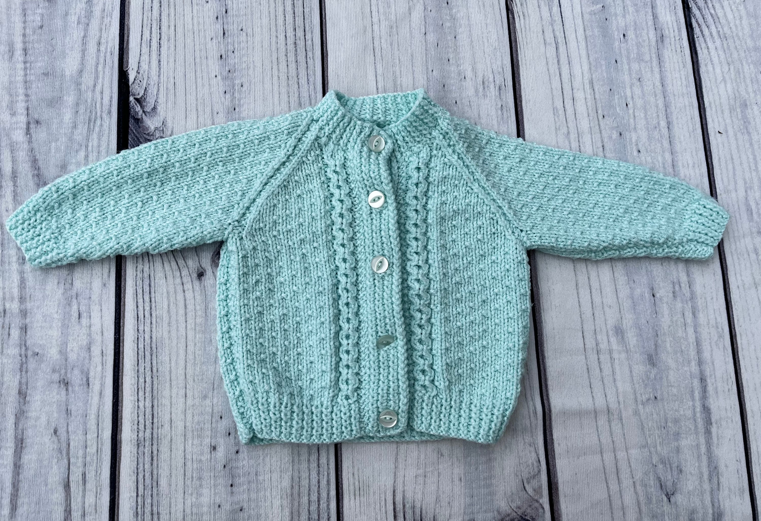 Personalised Hand Knitted Baby Cardigan Name Cardigan Hand Etsy