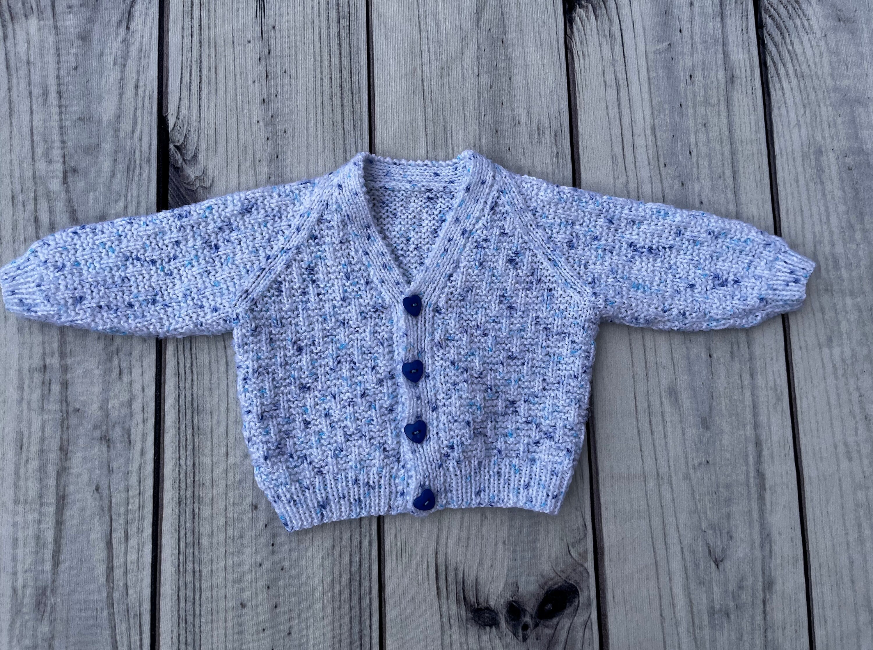 Personalised Hand Knitted Baby Cardigan Name Cardigan Hand Etsy