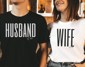 Husband and Wife shirts, Husband shirt, Wife shirt | Honeymoon tshirts, Just Married shirts | Wife tee, Husband tee, Wedding gift, Newlyweds