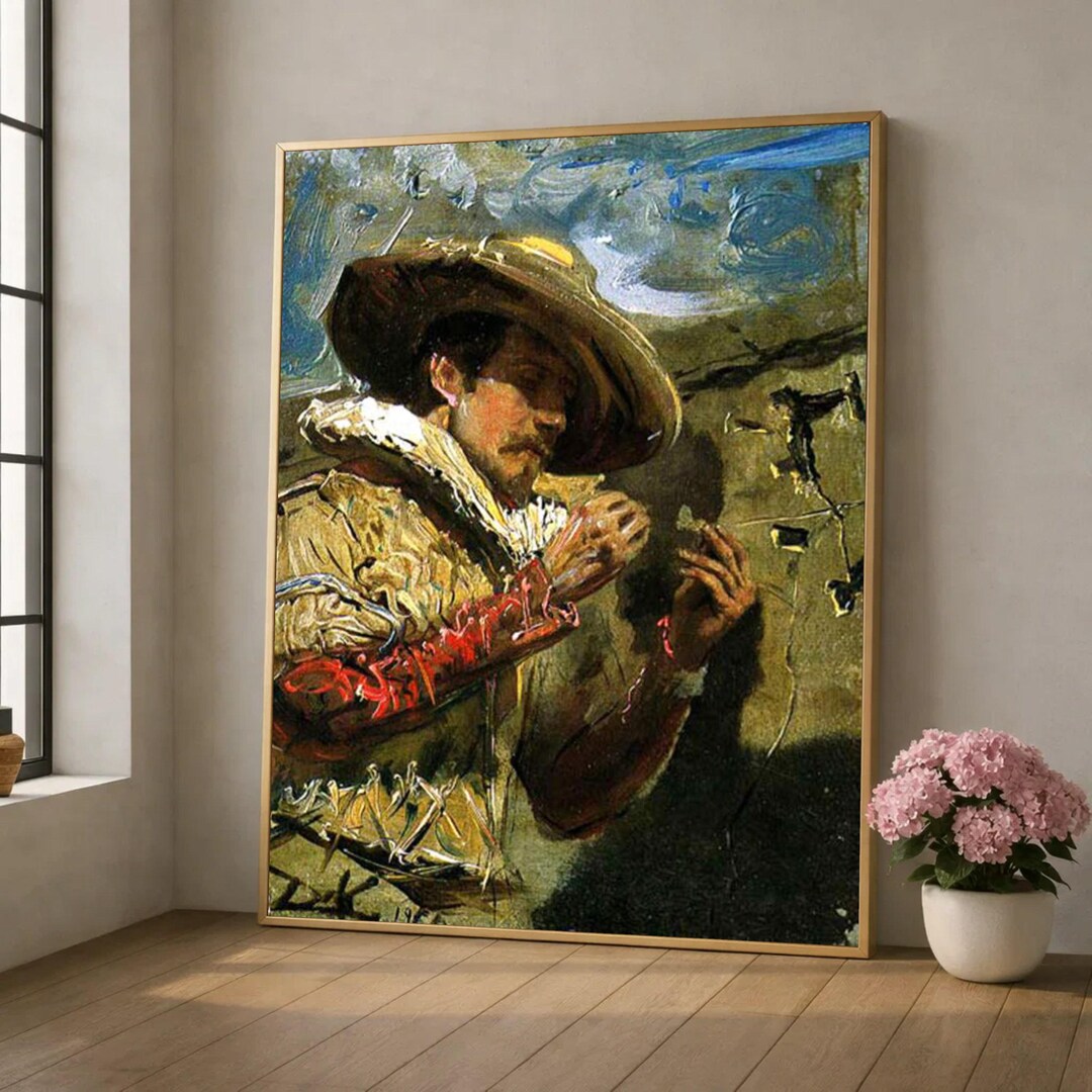 Salvador Dali Character Masquerade, Pinning Butterfly Canvas Art ...