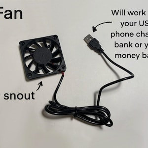 Fursuit USB Head Kühlgebläse (Batteriebank kompatibel!)