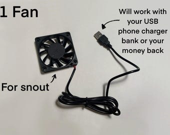 Fursuit USB Head cooling fans (battery bank compatable!)