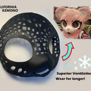 FREE SHIP High airflow Kemono furry fursuit head base. 10.5 inches
