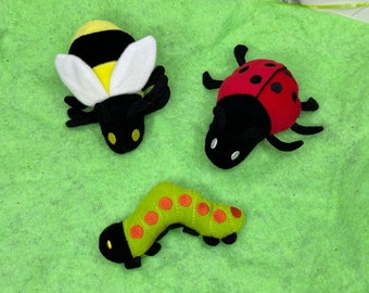 Cat toy insect bug catnip toy ladybug caterpillar bee
