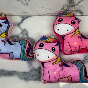 Dog toy plush unicorn squeaky toy