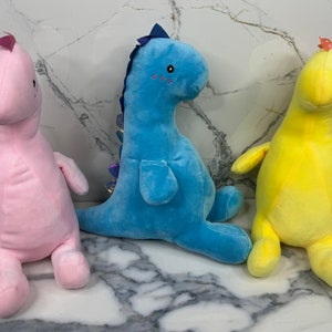 Dog toy plush colorful dinosaur dog squeaky toy