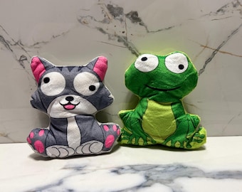 Cat toy silly cat and frog catnip toy