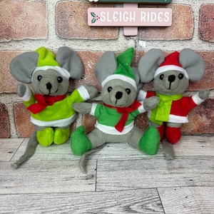 Christmas holiday mice cat to catnip cat toy mouse
