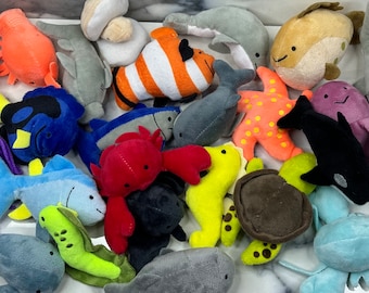 Kattenspeelgoed mini zeedieren kattenkruid speelgoed