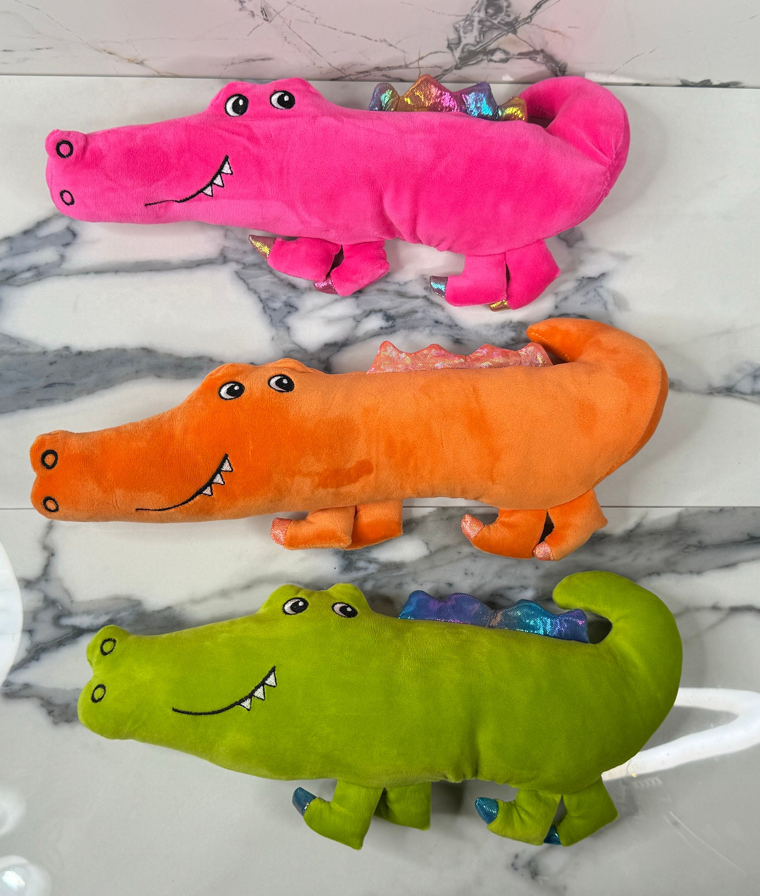 Dog Toy Plush Alligator Dog Squeaky Toy Etsy UK