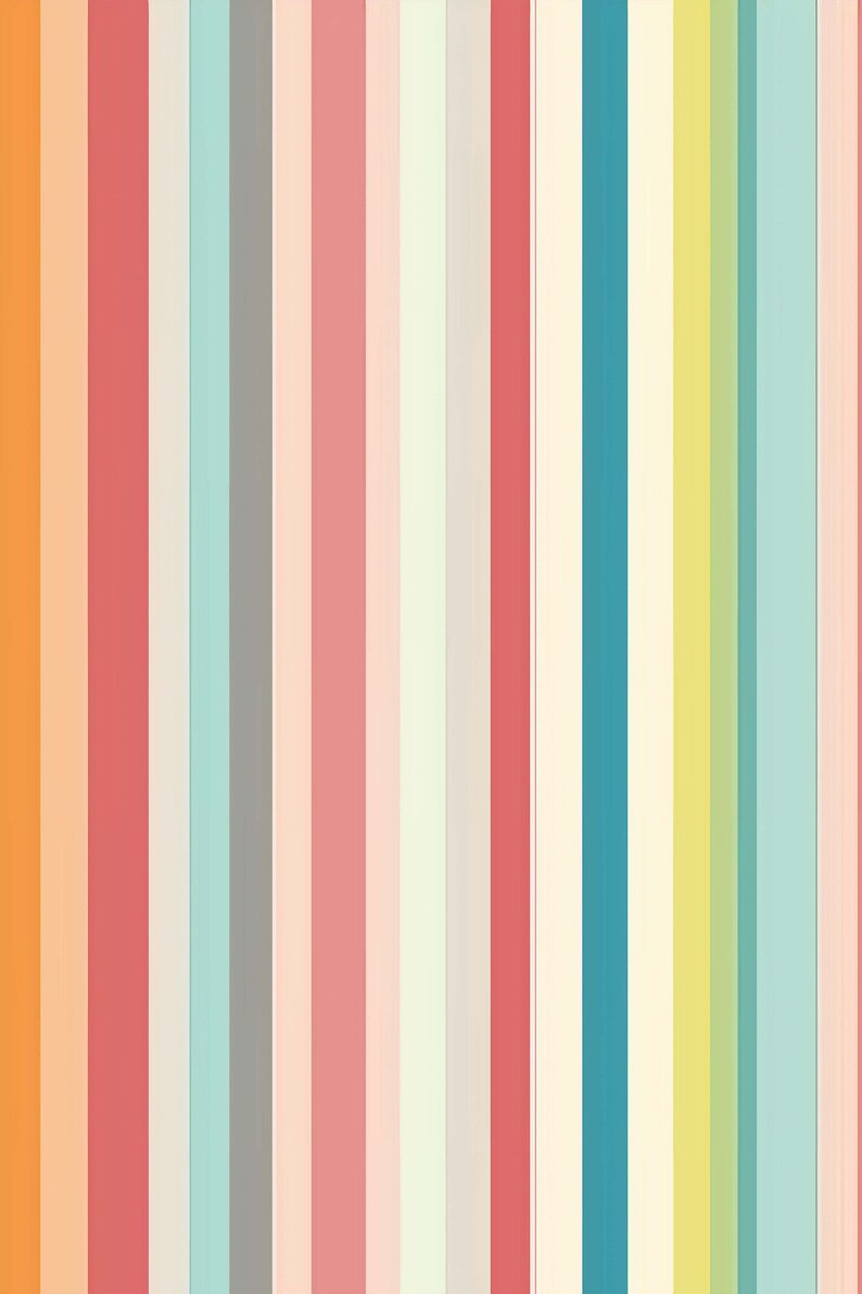 Colorful Pastel Stripe Seamless Digital Paper Pack - Etsy