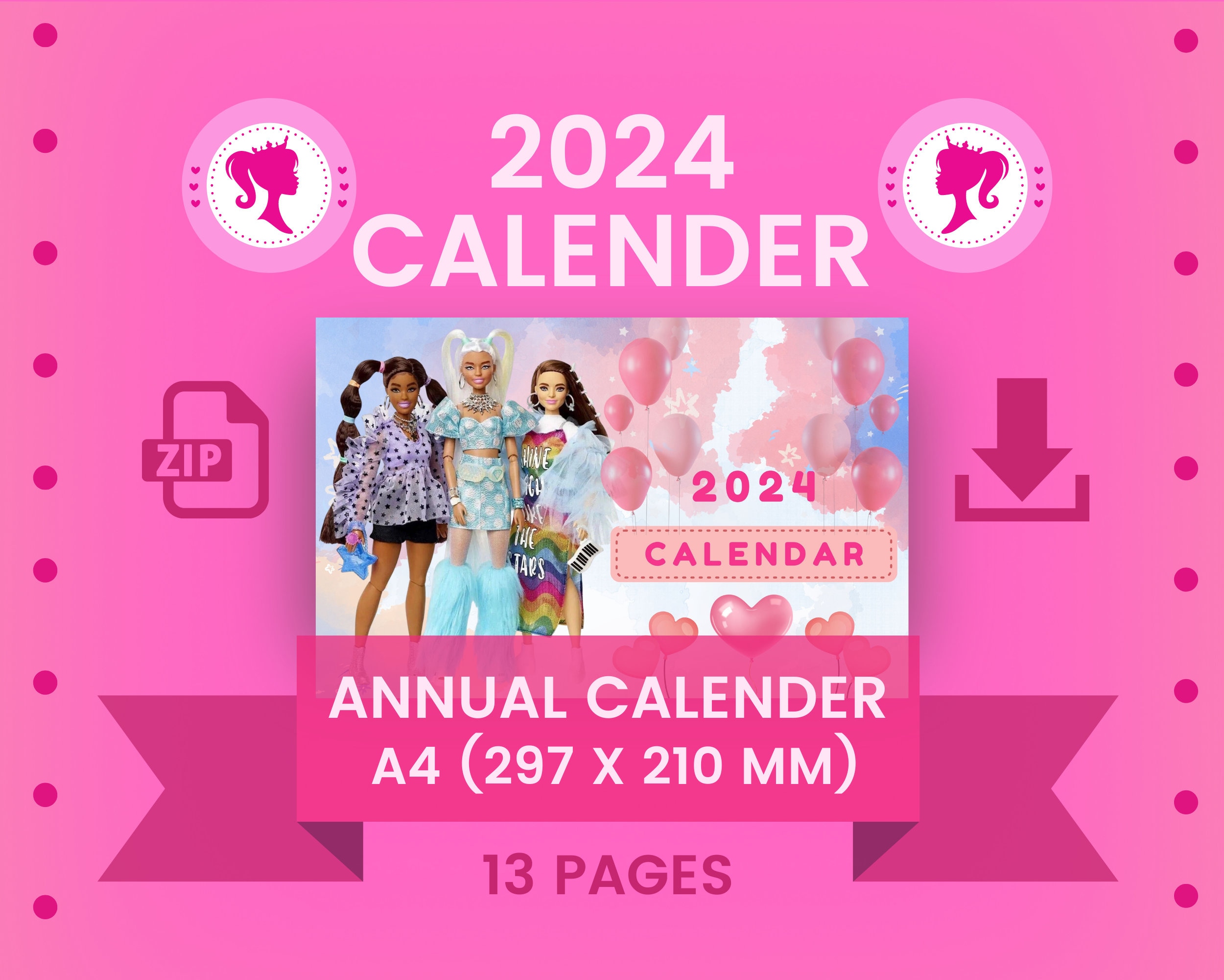 Barbie Calendar 