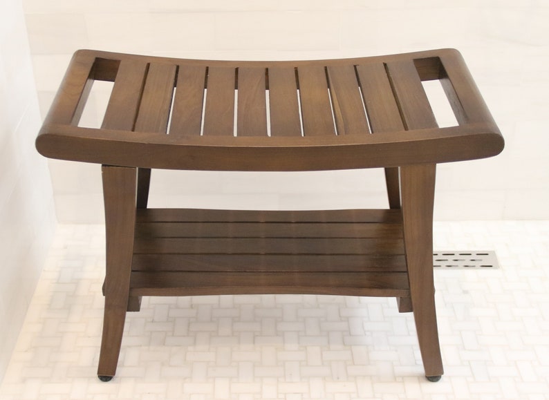 Ocean Goods Teak Shower Bench 18'' H X 25'' W X 12'' D - Etsy