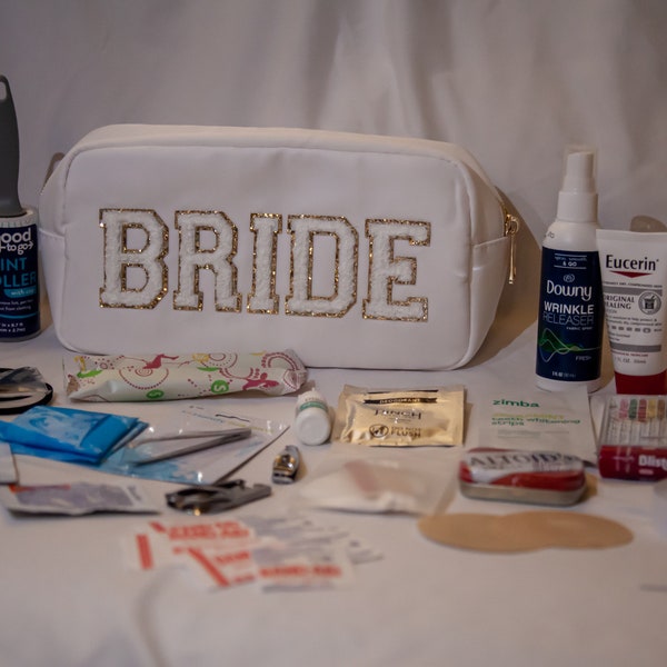 The Bridal Bag | Wedding Day Emergency Kit | Gift for Bride | Bride Survival Kit | Bridal Shower Gift | Bridesmaids Gift | Bride Essentials