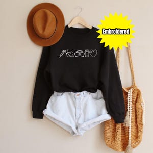 Embroidered Nurse Sweatshirt Gift Nurse Icon Sweatshirt Gift Nursing Sweatshirt Gift Nurse Crewneck Gift Registered Nurse Shirt Gift