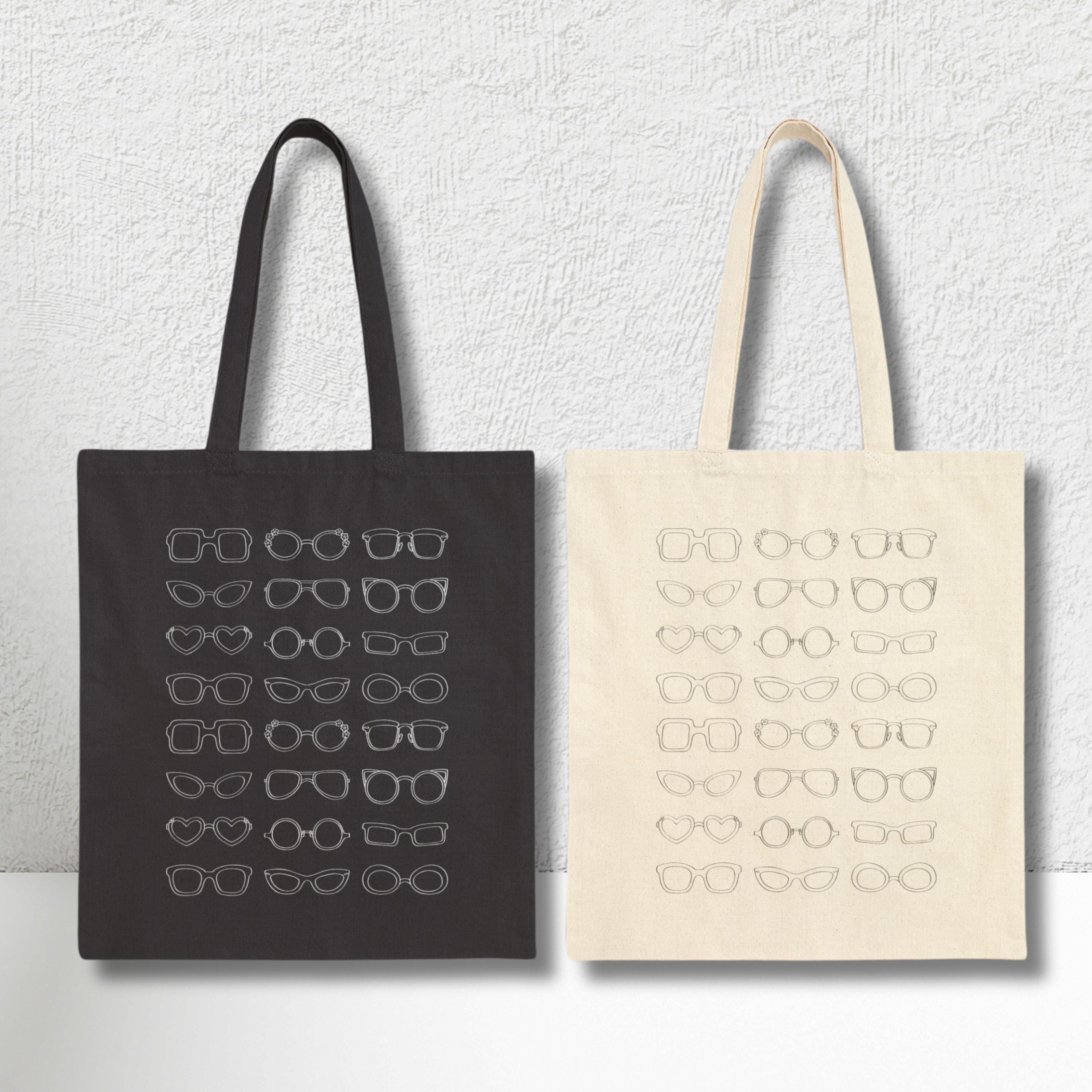 Glasses Tote Bag Gift Optometry Gift Spectacles Tote Reusable Grocery ...