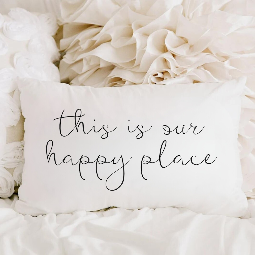 This is Our Happy Place Pillow Love Pillow Wedding Gift Couple Etsy