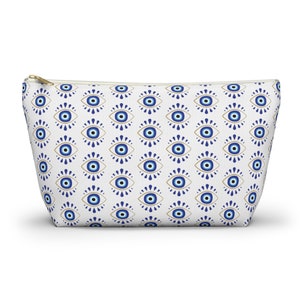 Evil Eye Accessory Pouch Evil Eye Cosmetic Bag Evil Eye Makeup Bag Evil Eye Toiletry Bag Evil Eye Travel Bag Organizer Evil Eye Pencil Pouch