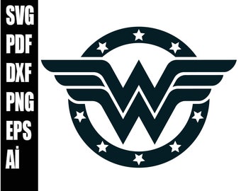 Superhero Icon , Superhero Icon SVG , Super women Print , Woman Hero digital file,SVG/ Png/ Jpg/ Pdf/ Eps / Dxf superwomen pdf