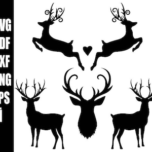Deer Head SVG, Deer SVG, Deer Clipart, Deer Head Clipart, Deers svg, Hunting SVG Files Deer png Deer Svg,Png,Ai,Pdf,Dxf