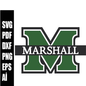 Marshall University Svg, M Svg, M Hero Svg, Marshall Svg, Marshall Clipart, University Svg University Clipart, Cricut, Silhouette svg png ai image 3