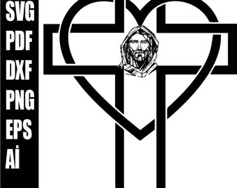 Jesus Cross SVG, Crucifix SVG, Christian Cross SVG, Cross Svg,Digital Svg png ai Jesus, jesus christ