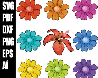 Flower SVG Bundle, Flowers Svg, Spring, Flowers Designs for Shirts, Flower Bundle Svg, Flower Cut Files ,floral arrangement svg,svg,png,dxf