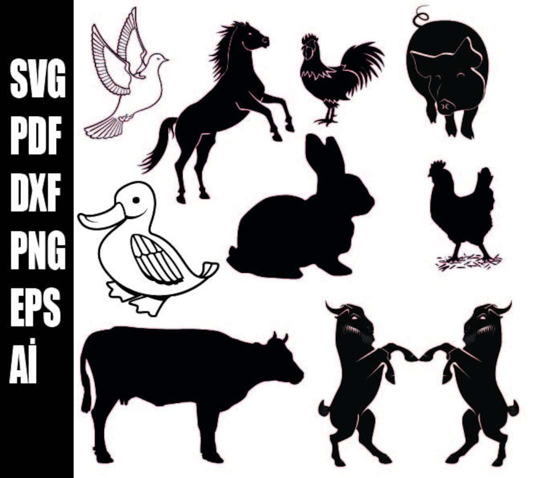 FARM ANIMALS SVG, Animals Svg, Farm Svg , Farm Animals Cricut , Farm