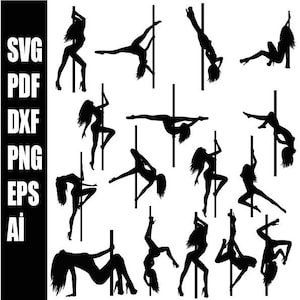 Pole Dance SVG Bundle, Pole Dancer svg, Exotic Dancer svg, Pole Dance dxf, Pole Dance png,Pole Dance eps,Pole Dance vector svg png ai dxf