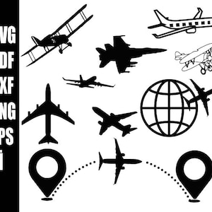 Flugzeug Clipart Flugzeug SVG Militärflugzeug, Flugzeug Clipart, Doppeldecker, Flugzeug, Silhouette, SVG-Datei für Cricut svg png