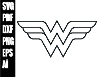 スーパーヒーロー アイコン、スーパーヒーロー アイコン SVG、スーパーウーマン プリント、女性ヒーロー デジタル ファイル、SVG/Png/Jpg/Pdf/Ai