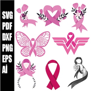 Breast Cancer Svg, Breast Cancer Awareness Heart Svg, Breast Cancer Svg, Sublimation PNG, Svg Cutting Files for Cricut,Breast Cancer png ai