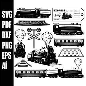 train svg locomotive svg model train svg train clipart locomotive clipart train vector vector train png,Train Svg,Train SVG Bundle svg dxf