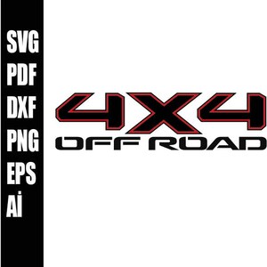 May include: Black and red 4x4 Off Road decal. This decal is perfect for adding a touch of off-road style to your vehicle.