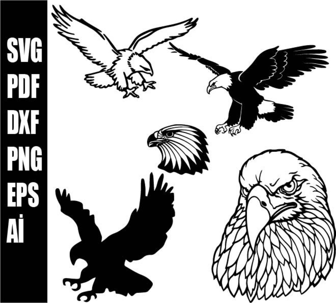 Eagle Svg, Eagle Head Clipart, Eagle Face Svg, Eagle Svg Cut Files ...