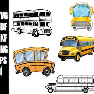 School Bus Svg, Bus Driver Svg Files, Back To School Svg, Layered School Bus Svg,Bus SVG Files - Vector Images Silhouette svg png ai dxf