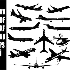 Flugzeug svg, Flugzeug Clipart, Flugzeug SVG, Militärflugzeug, Flugzeug Clipart, Doppeldecker, Flugzeug, Silhouette, SVG-Datei für Cricut svg png dxf