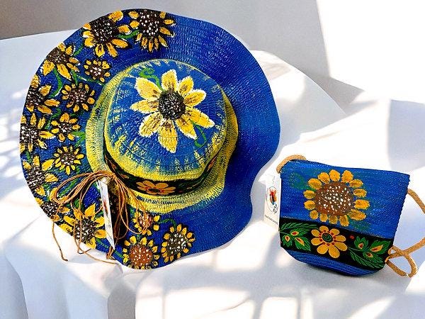 Azure sunflower chic Azure Sunflower Chic/inspired by Nature - Etsy main image 2