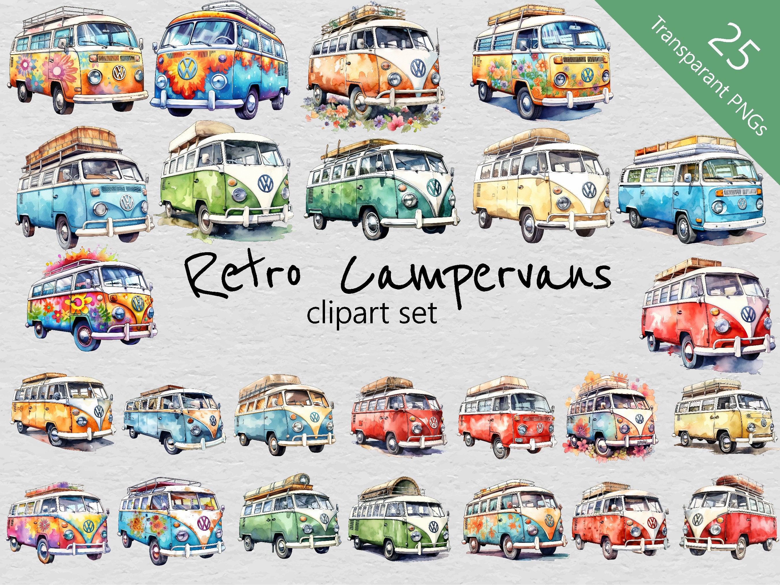 20 Maxi-Poster VW Collection: VW Bus Surfboard, Bulli Deko, VW Bulli  Geschenke, Bus Accessoires, Camping-Shop