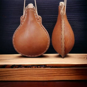 Water skin water bottle medieval wine skin for reenactment