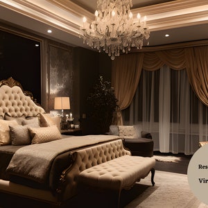 Zoom Virtual Background Master Bedroom Background | Virtual Workspace | Video Conference | Teams Background | Google Meet | Office Zoom Call