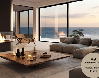 Zoom Virtual Background Living Room Background | Virtual Workspace | Video Conference | Teams Background | Google Meet | Office Zoom Call