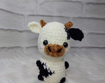 Cow & Chicken Crochet Patterns – Farm Animal Plushies Crochet Pattern PDF for Beginners, Animal Amigurumi, Cow Chicken PDF File, DIY