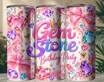 Rivestimento per bicchiere con pietre preziose, design per bicchiere gioiello, bicchiere scintillante per compleanno, rivestimento per sublimazione con pietre preziose, modello digitale per bicchiere